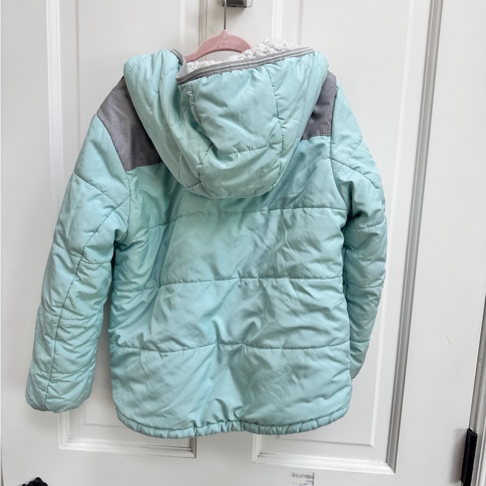 Gerry Girls Size 6 Blue and Gray Kids Puffer Winter Warm Jacket - Picture 8 of 13